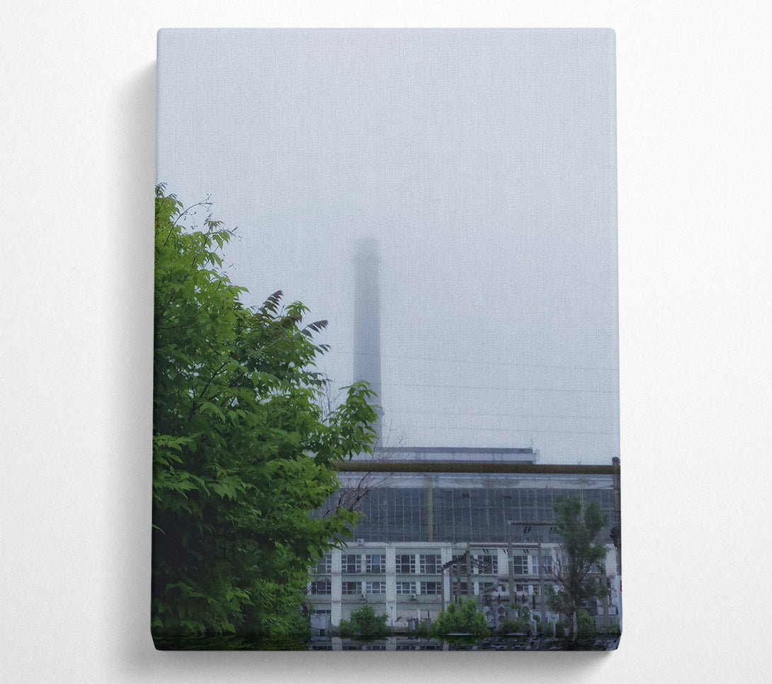  A Canvas Print of Gray Foggy Sky Canvas Wall Art