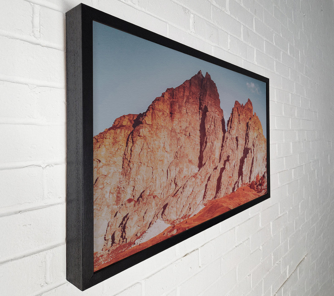  A Canvas Print of Crimson Mountain Peaks Canvas Wall Art