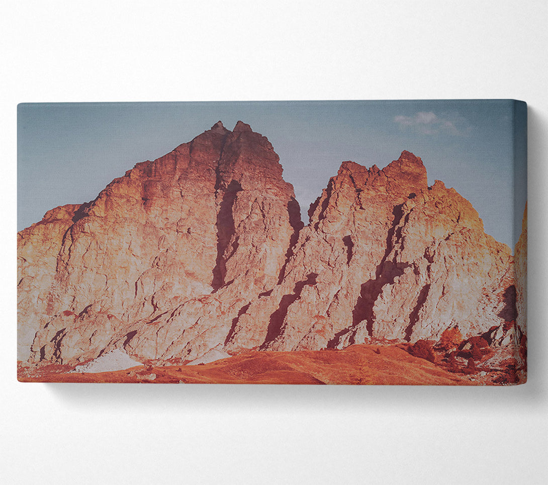 A Canvas Print of Crimson Mountain Peaks Canvas Wall Art
