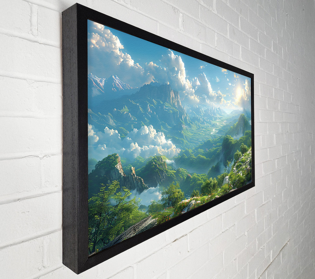  A Canvas Print of Azure Mountain Vista Canvas Art
