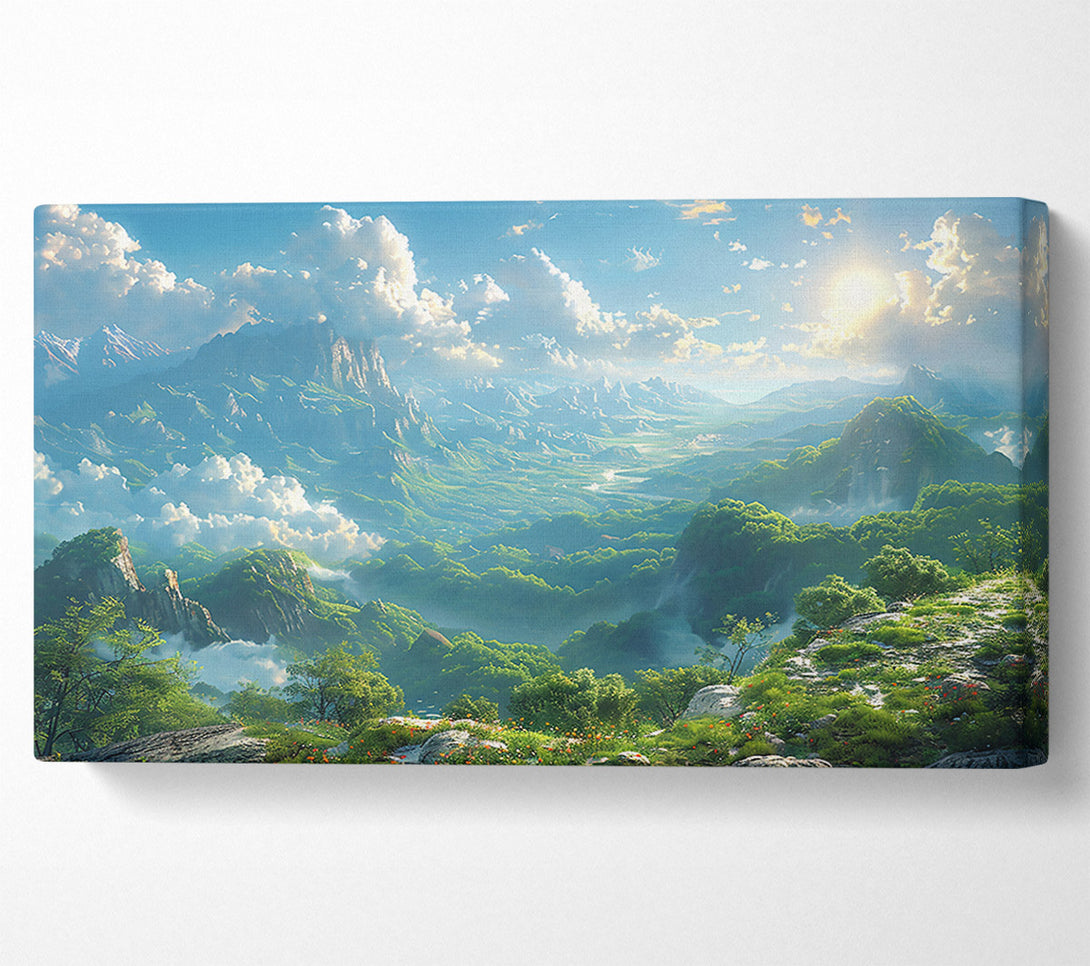  A Canvas Print of Azure Mountain Vista Canvas Art