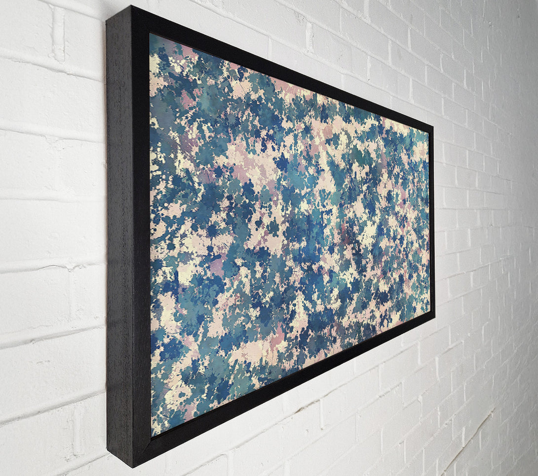  A Canvas Print of Azure Splashes Of Color Canvas Art