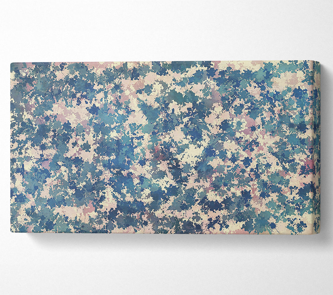  A Canvas Print of Azure Splashes Of Color Canvas Art