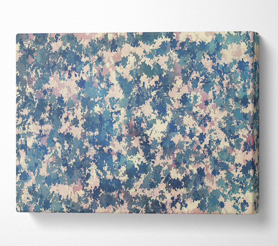  A Canvas Print of Azure Splashes Of Color Canvas Art