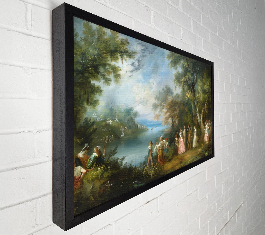  A Canvas Print of Blue River Gathering Canvas Print