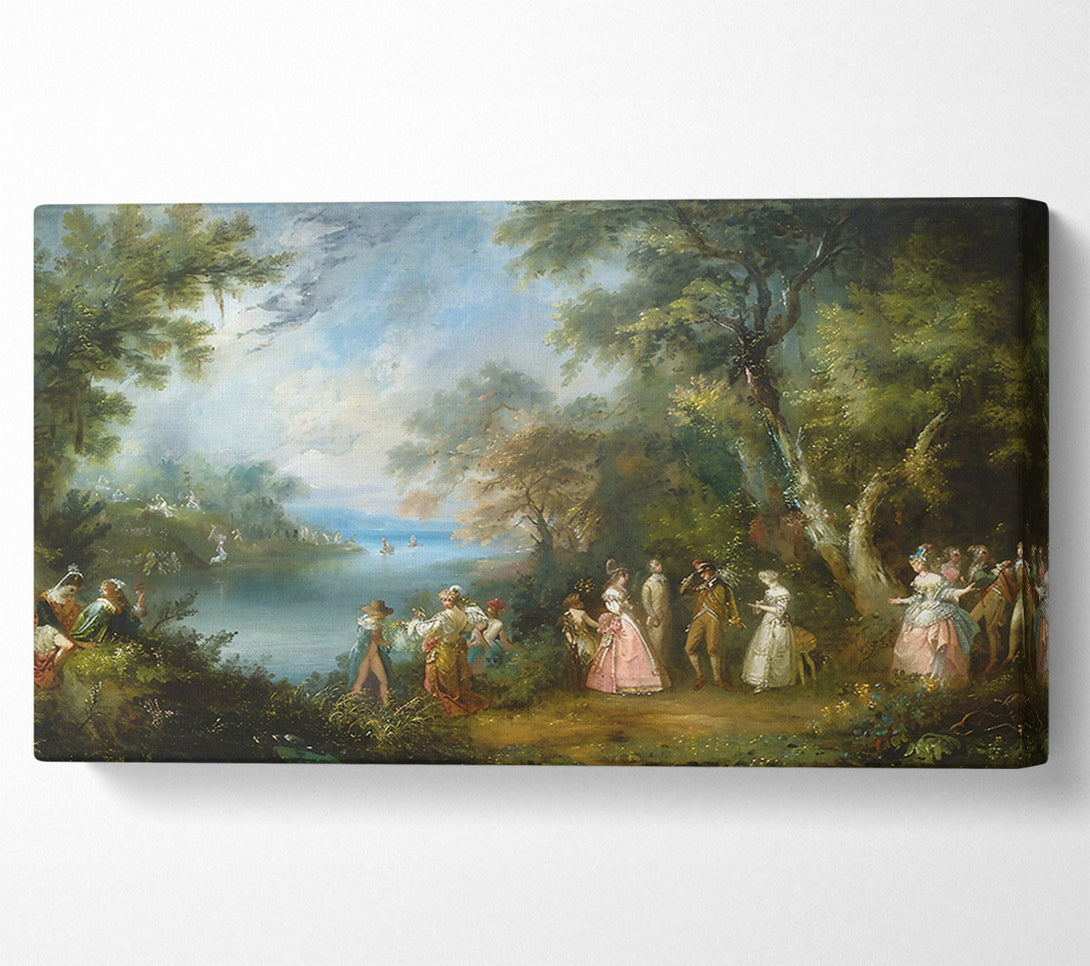  A Canvas Print of Blue River Gathering Canvas Print
