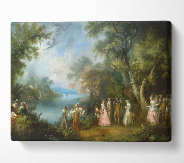  A Canvas Print of Blue River Gathering Canvas Print