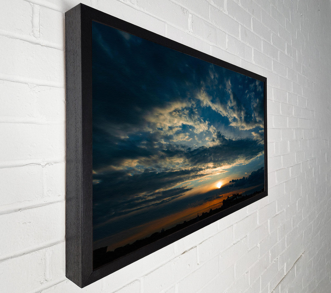  A Canvas Print of Indigo Sky Sunset Canvas Print