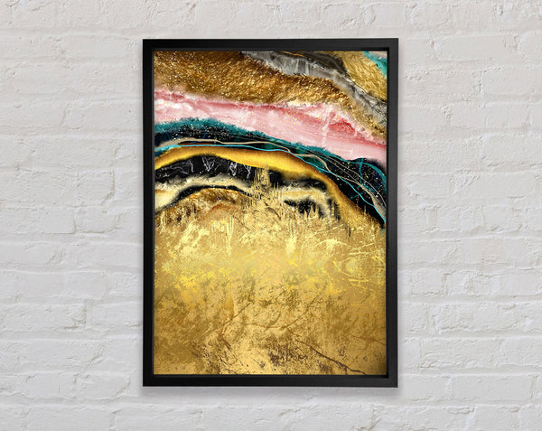 Gold To Stone Framed Print
