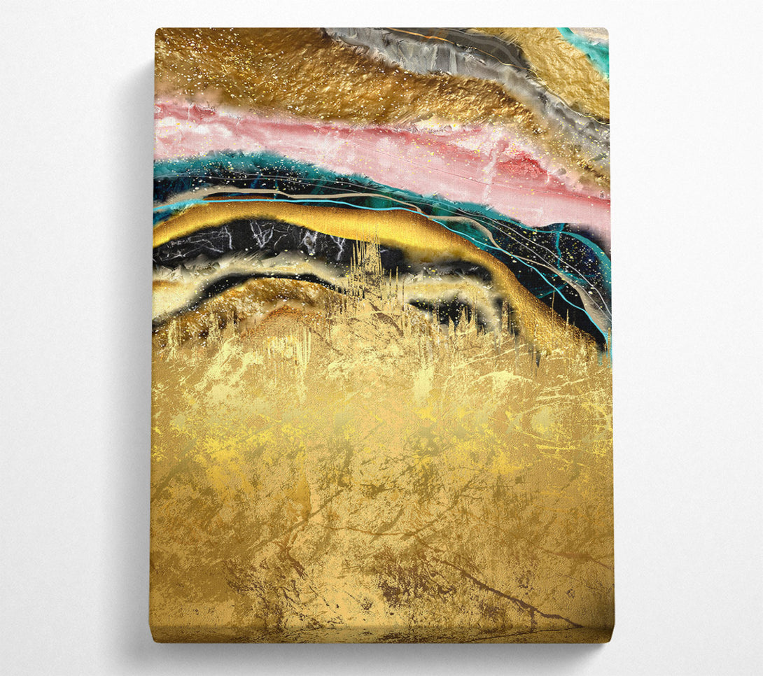  A Canvas Print of Gold To Stone Canvas Wall Art