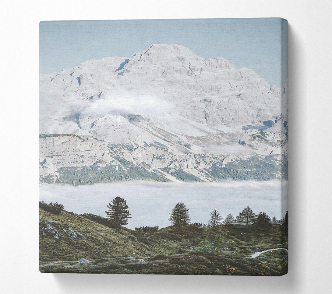  A Canvas Print of White Peak Serenity Canvas Print