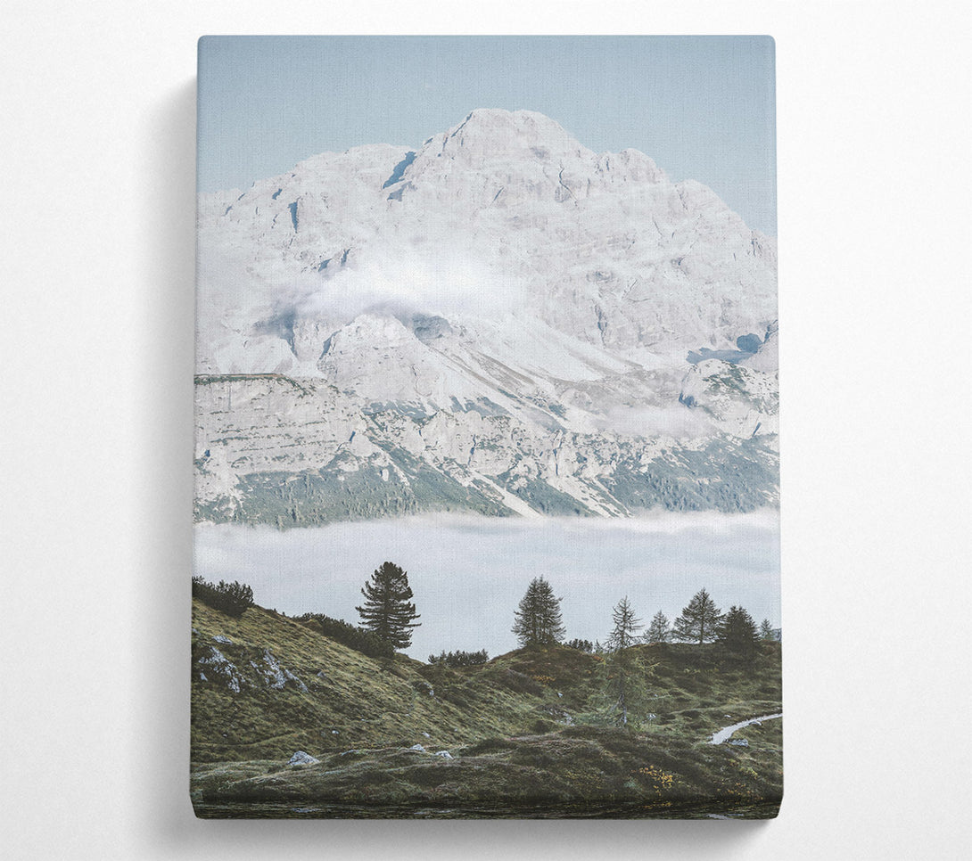  A Canvas Print of White Peak Serenity Canvas Print