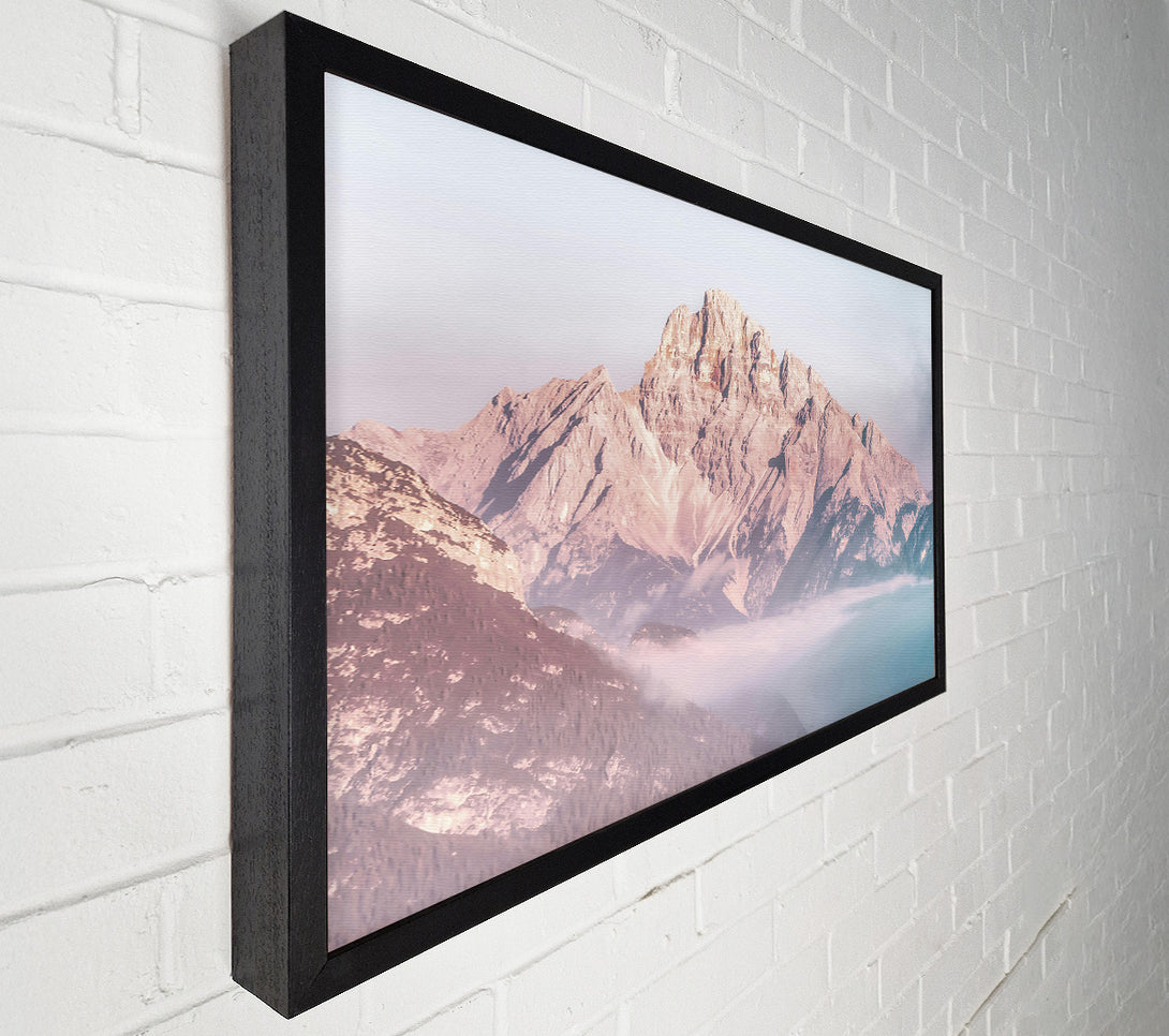  A Canvas Print of Pale Blue Peaks Canvas Print