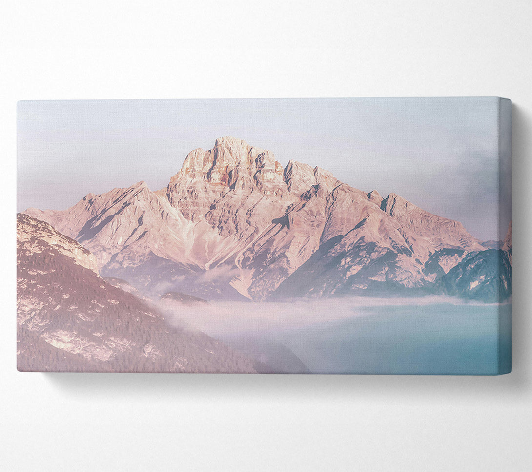  A Canvas Print of Pale Blue Peaks Canvas Print