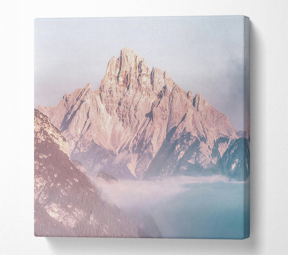  A Canvas Print of Pale Blue Peaks Canvas Print