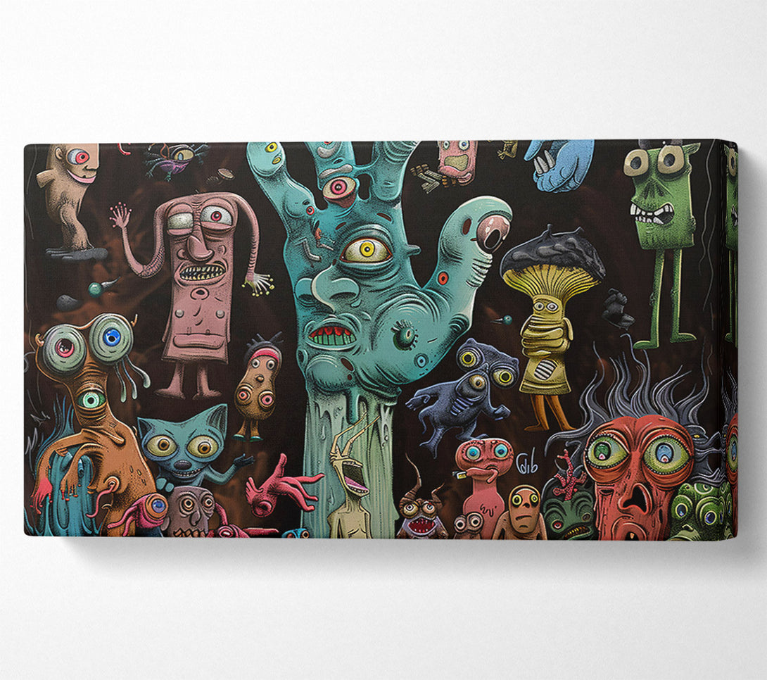  A Canvas Print of Teal Gloom And Dreams Canvas Wall Art