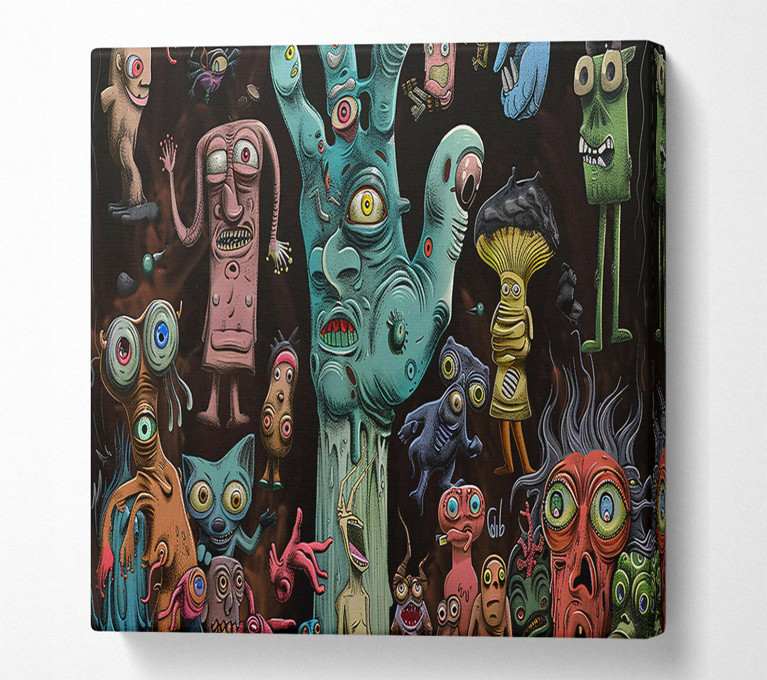  A Canvas Print of Teal Gloom And Dreams Canvas Wall Art