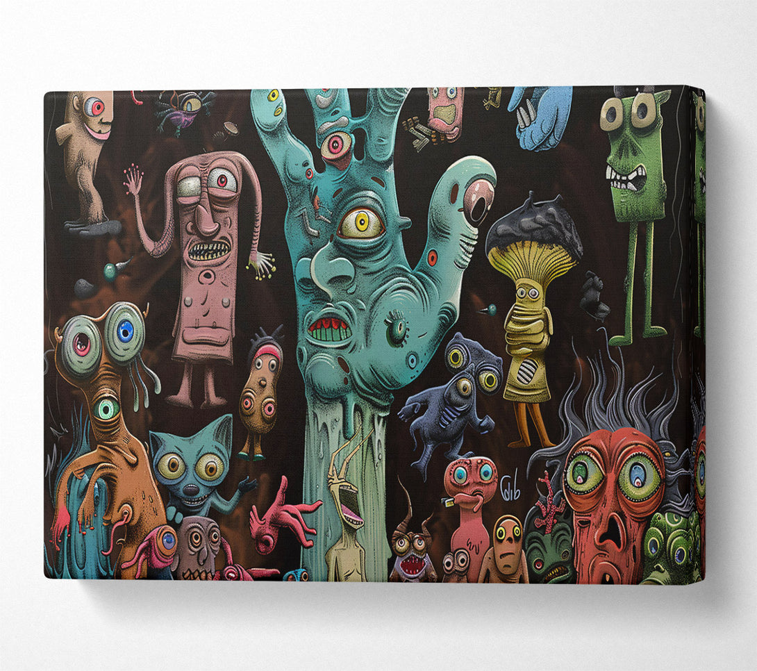  A Canvas Print of Teal Gloom And Dreams Canvas Wall Art
