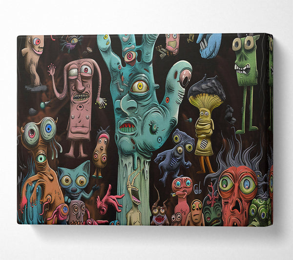  A Canvas Print of Teal Gloom And Dreams Canvas Wall Art