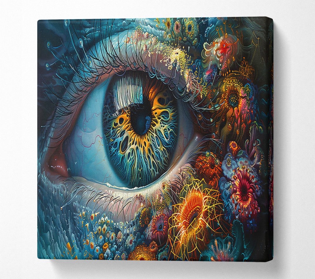  A Canvas Print of Azure Eye Of Wonder Canvas Art