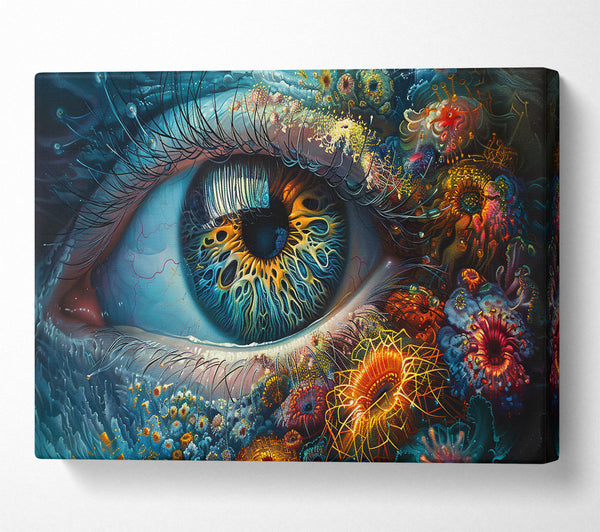  A Canvas Print of Azure Eye Of Wonder Canvas Art
