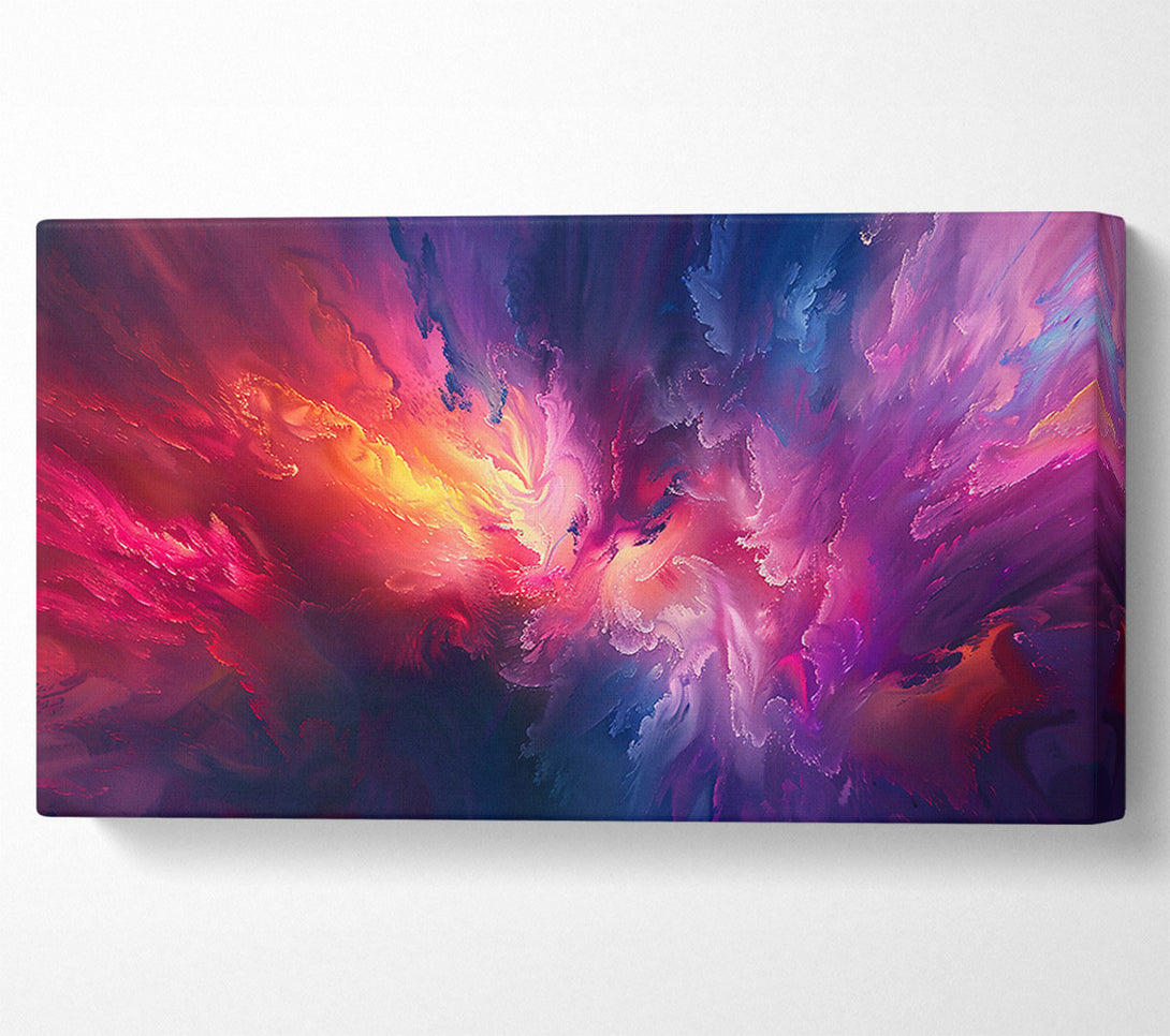  A Canvas Print of Crimson Cosmic Burst Canvas Art