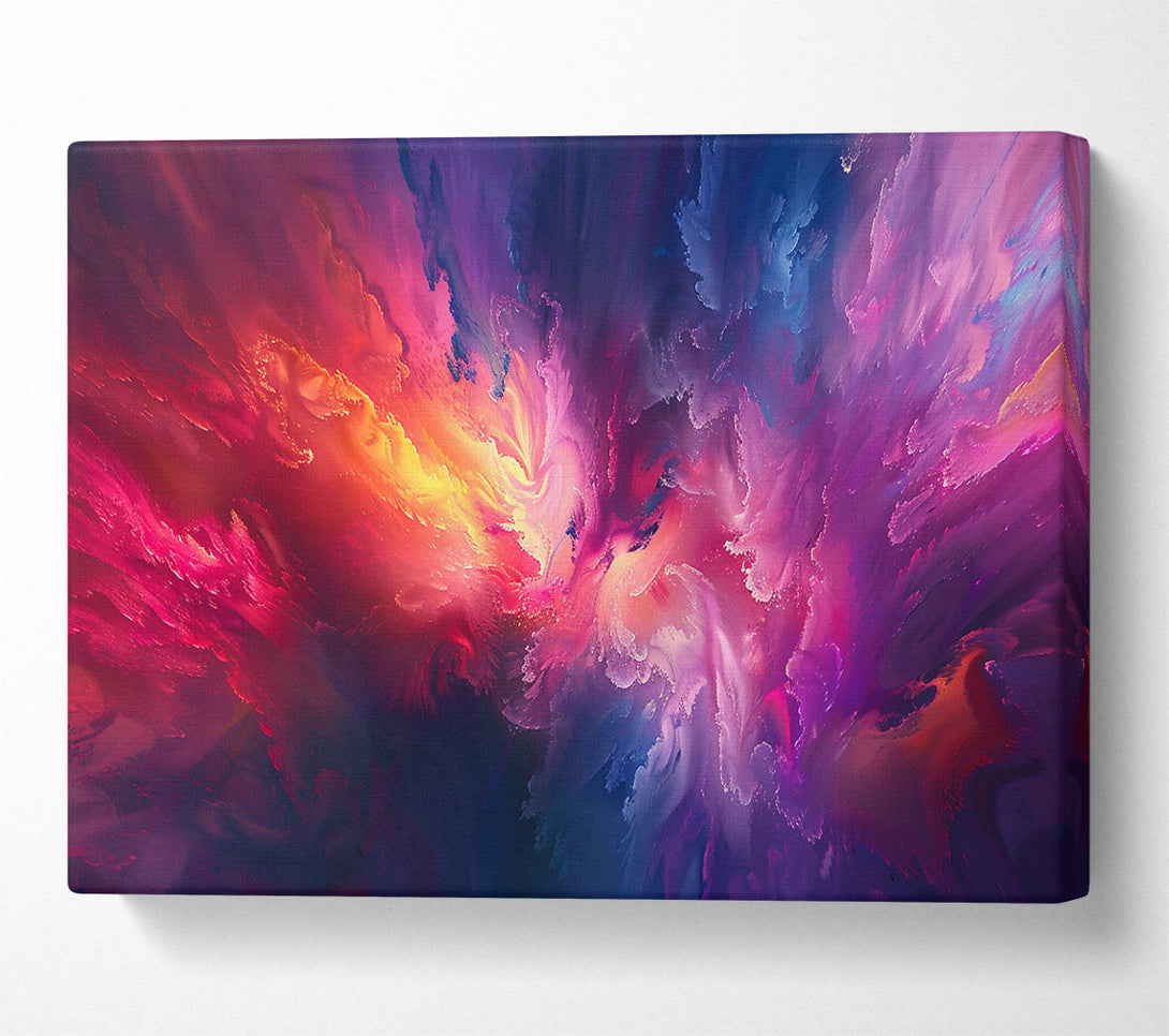 A Canvas Print of Crimson Cosmic Burst Canvas Art