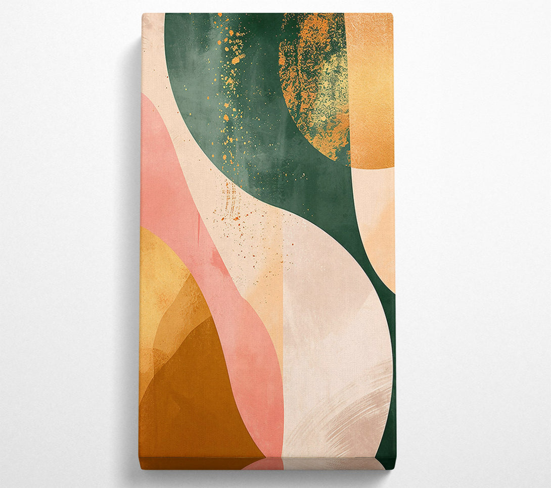  A Canvas Print of Emerald Abstract Shapes Canvas Print