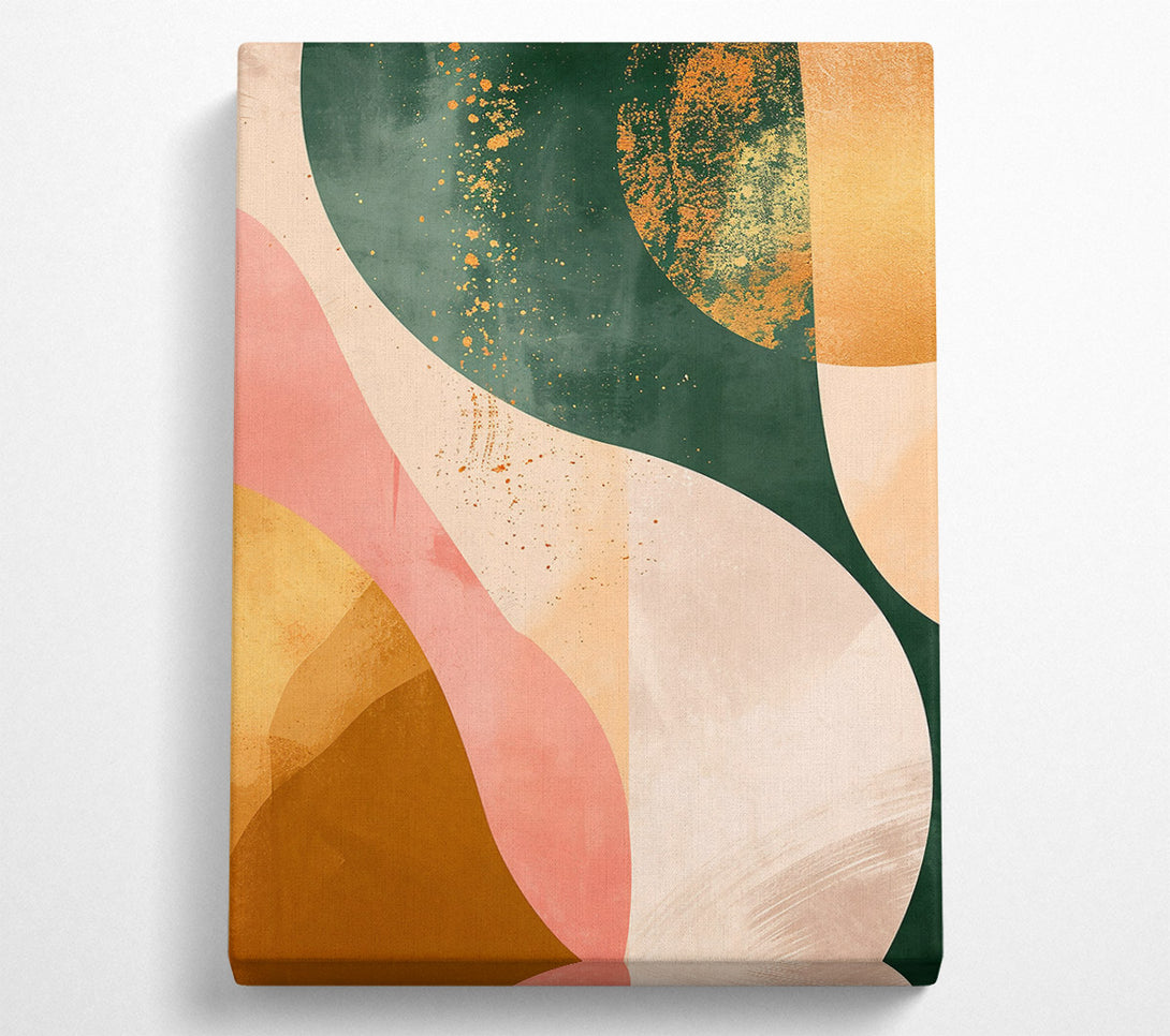  A Canvas Print of Emerald Abstract Shapes Canvas Print