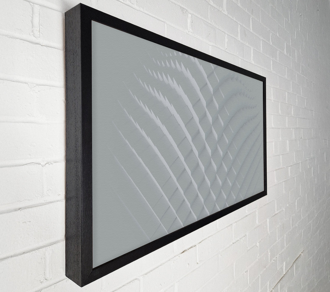  A Canvas Print of Silver Geometric Flow Canvas Print