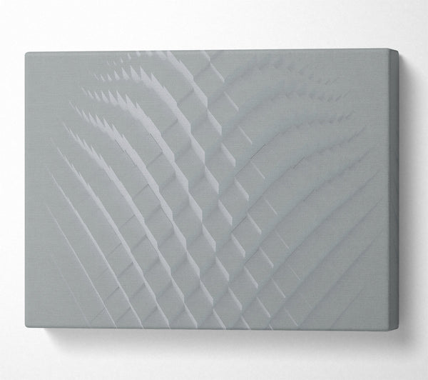  A Canvas Print of Silver Geometric Flow Canvas Print