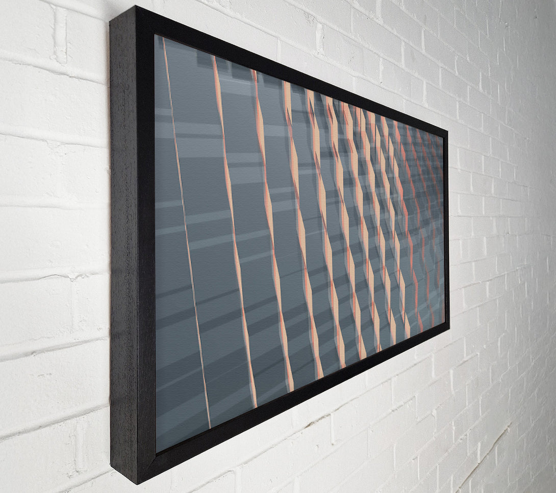  A Canvas Print of Peach Grid Infinity Canvas Print