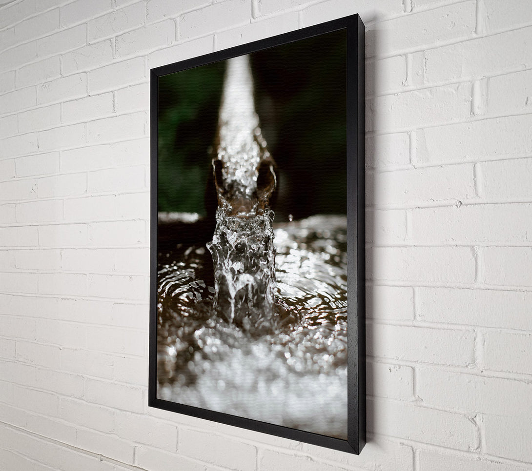  A Canvas Print of Silver Water Flowing Canvas Art