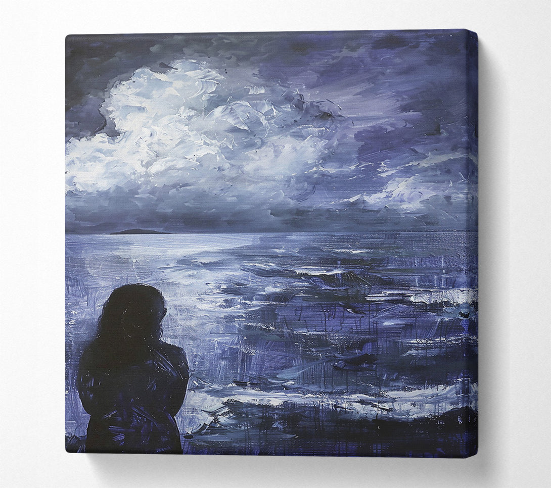 A Canvas Print of Indigo Sea Dreams Canvas Print