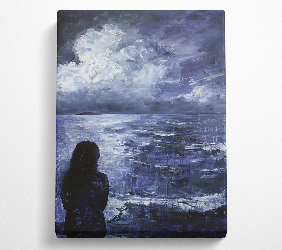  A Canvas Print of Indigo Sea Dreams Canvas Print