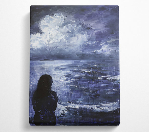  A Canvas Print of Indigo Sea Dreams Canvas Print