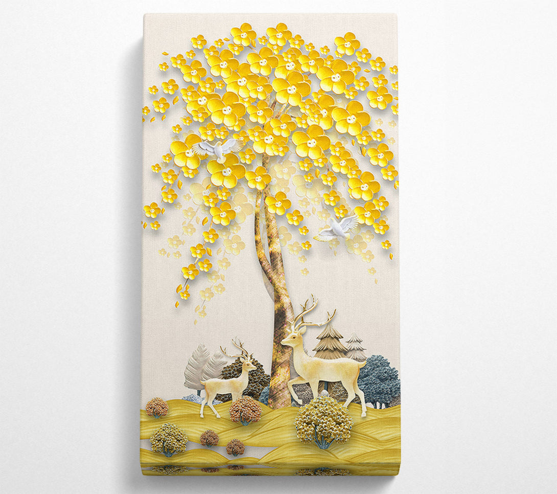  A Canvas Print of Gold Tree Canvas Art