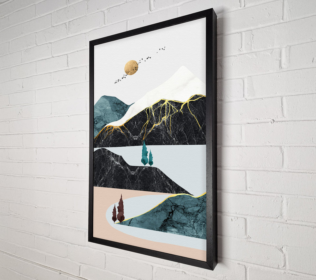  A Canvas Print of Gold Vein Mountain Canvas Art