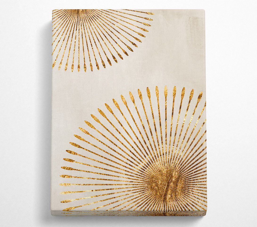  A Canvas Print of Golden Bursts Canvas Art
