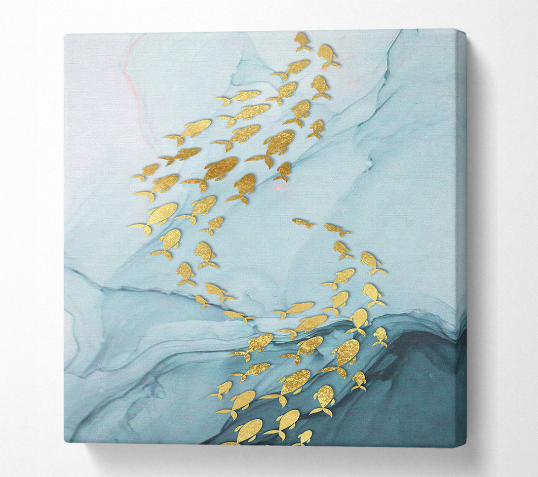 A Canvas Print of Golden Fish (1) Canvas Art