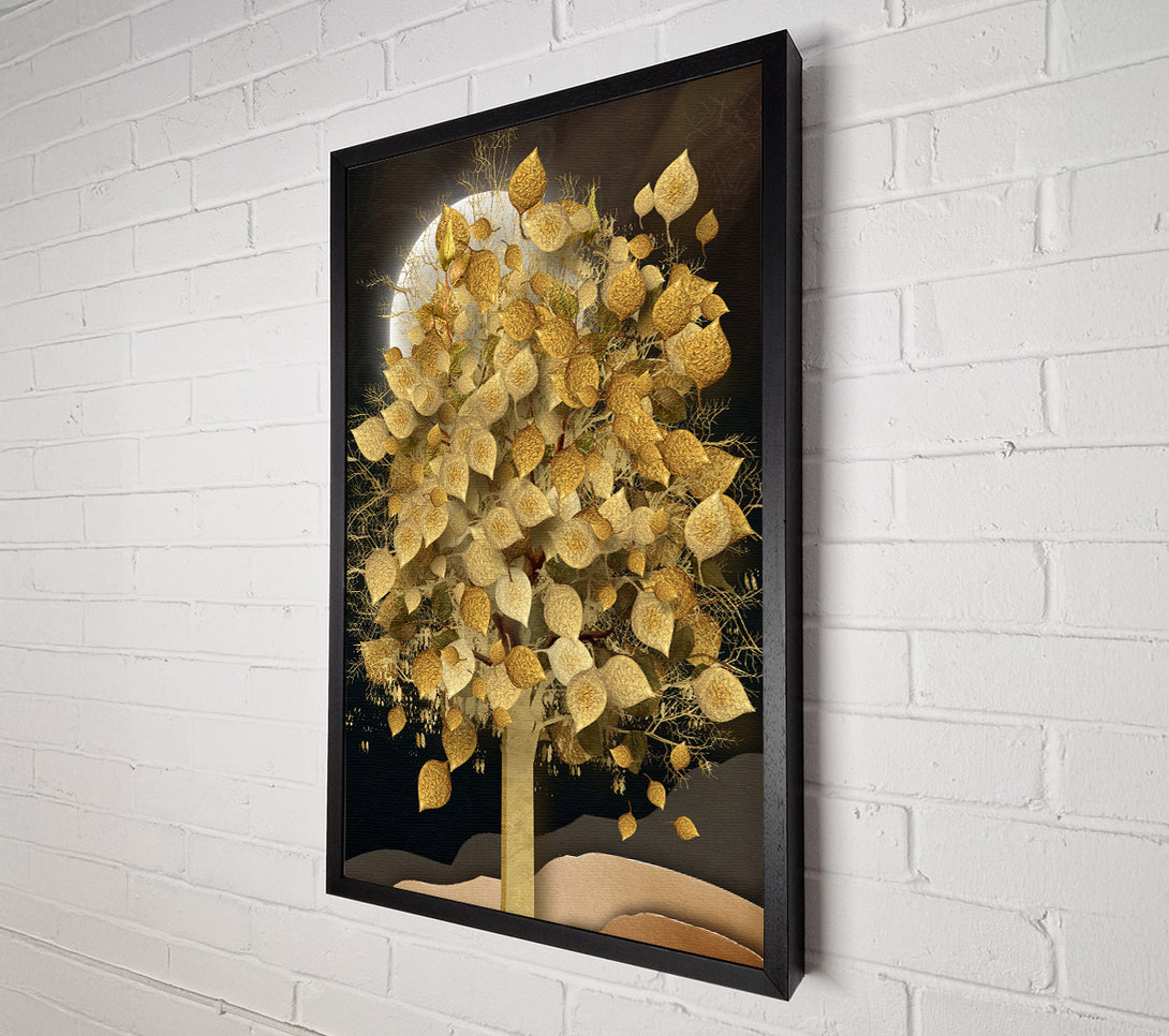  A Canvas Print of Golden Leaf Tree Canvas Print
