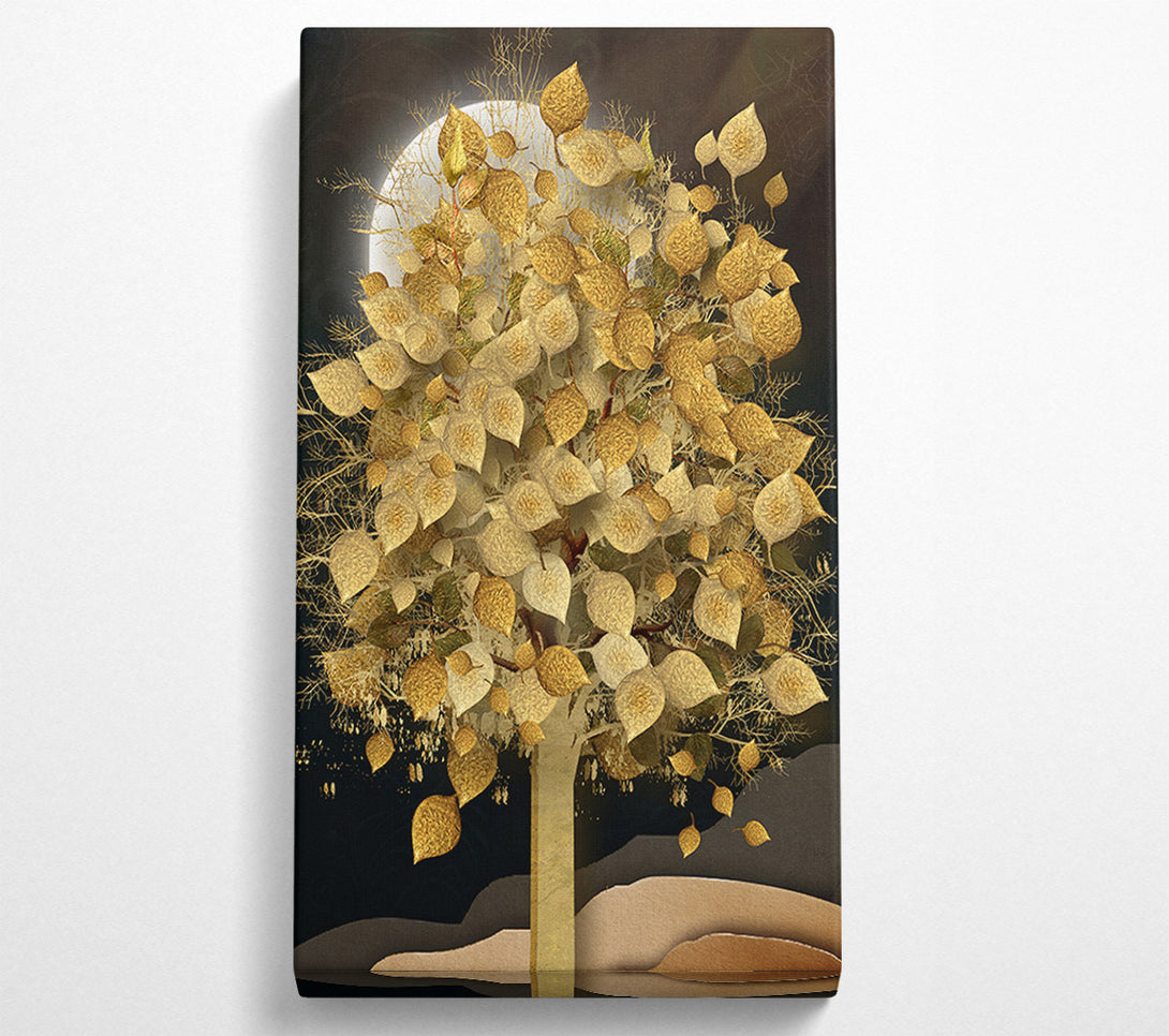  A Canvas Print of Golden Leaf Tree Canvas Print