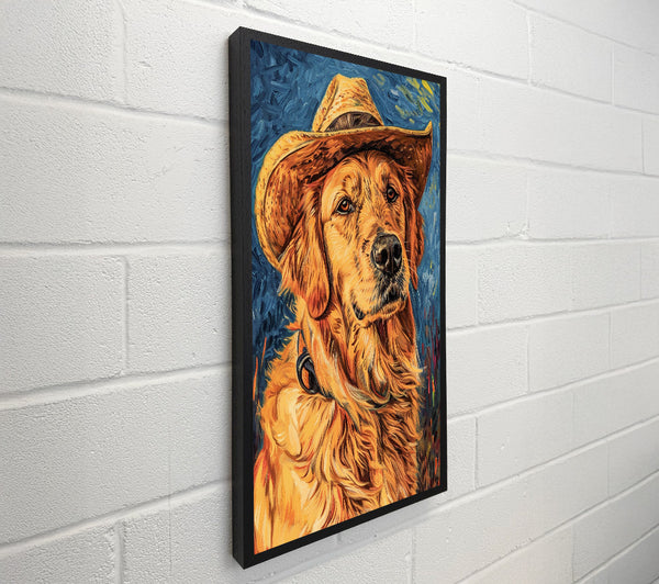 Golden Retriever Hat Van Gogh