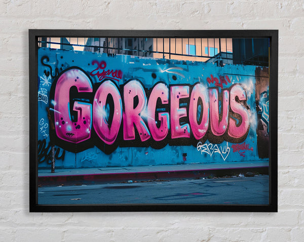 Gorgeous Graffiti Framed Print