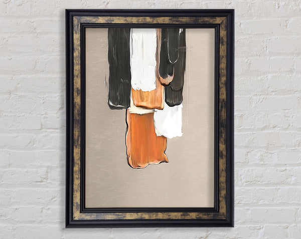 Gouche Paint Drip Framed Print