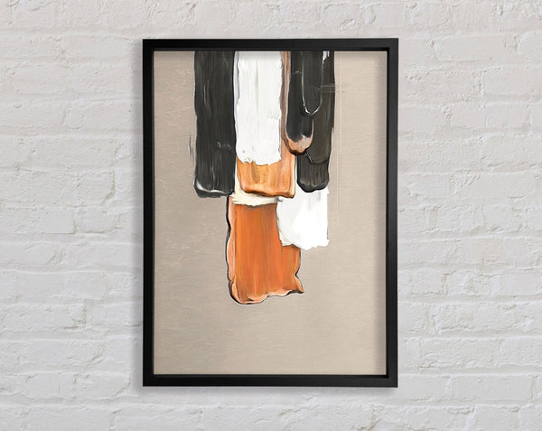 Gouche Paint Drip Framed Print