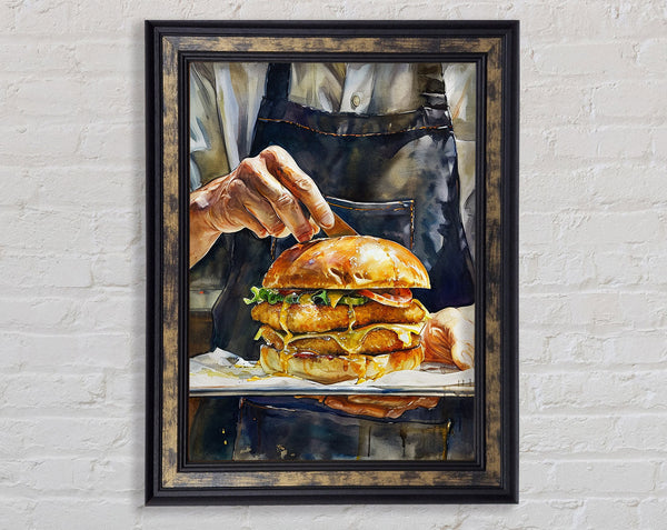 Gourmet Burger Framed Print