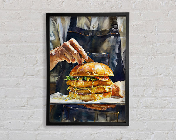 Gourmet Burger Framed Print