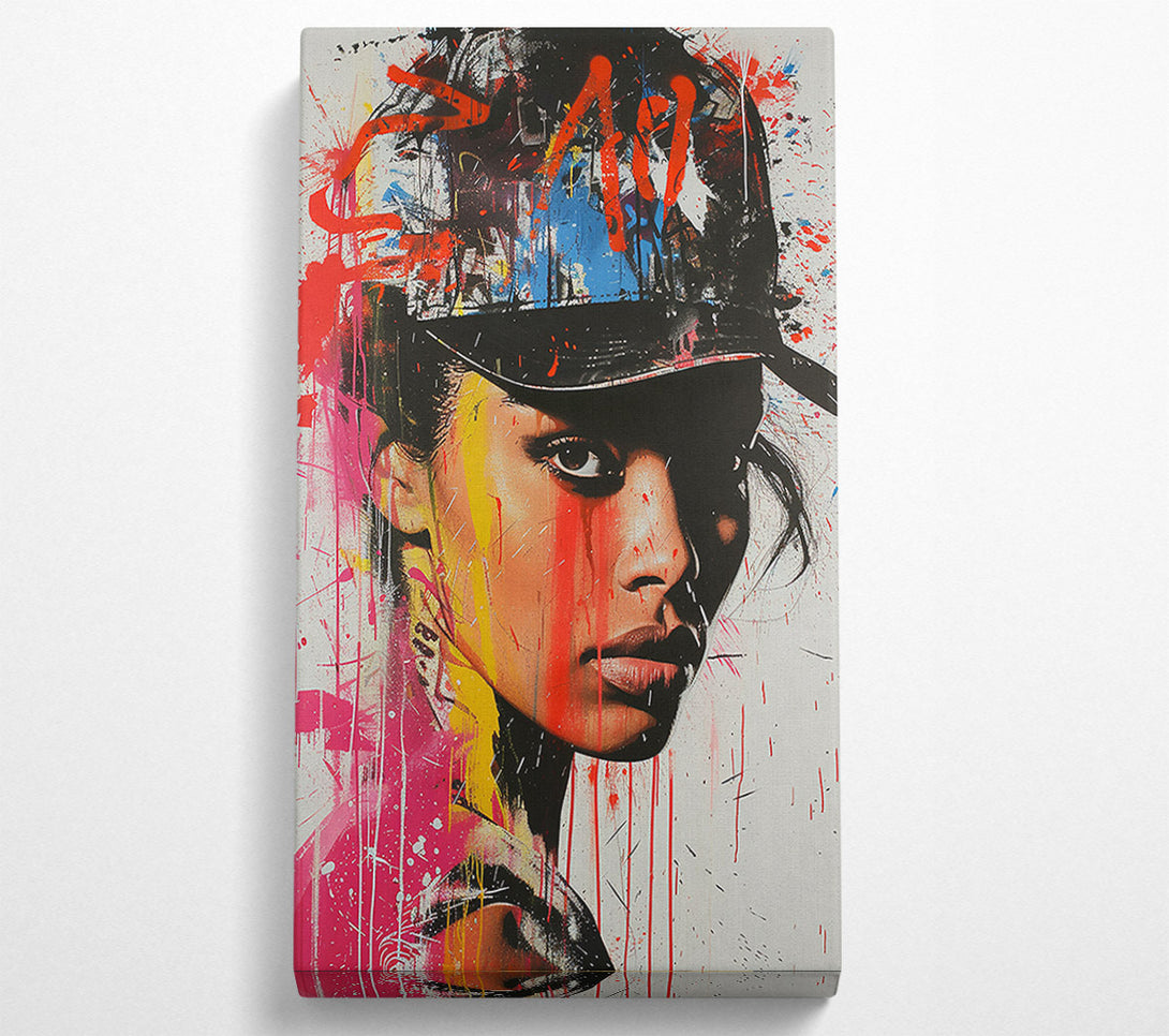  A Canvas Print of Graffiti Beauty (1) Canvas Print