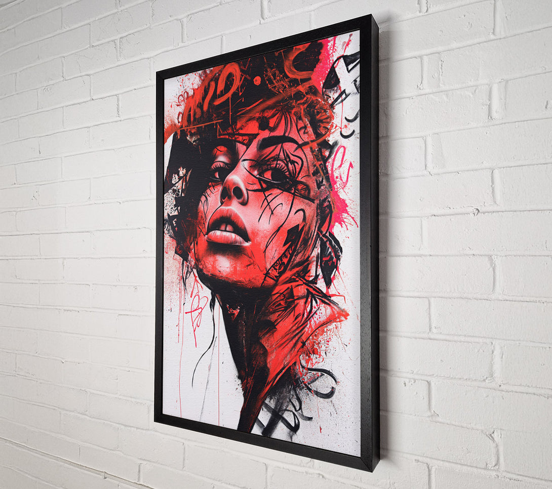  A Canvas Print of Graffiti Beauty Canvas Art